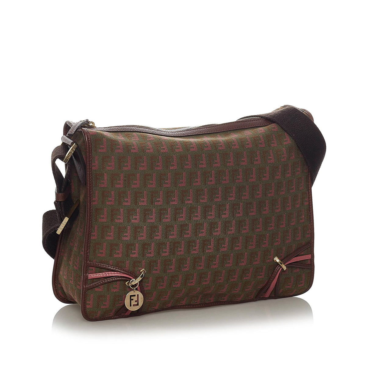 Fendi Zucchino Canvas Crossbody Bag (SHG-28797) Rovelle Bags