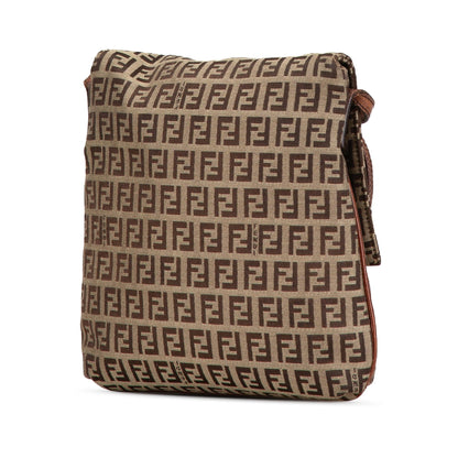 Fendi Zucchino Canvas Crossbody Rovelle Bags