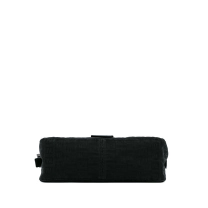 Fendi Zucchino Canvas Double Flap Baguette (SHG-l5oJft) Rovelle Bags