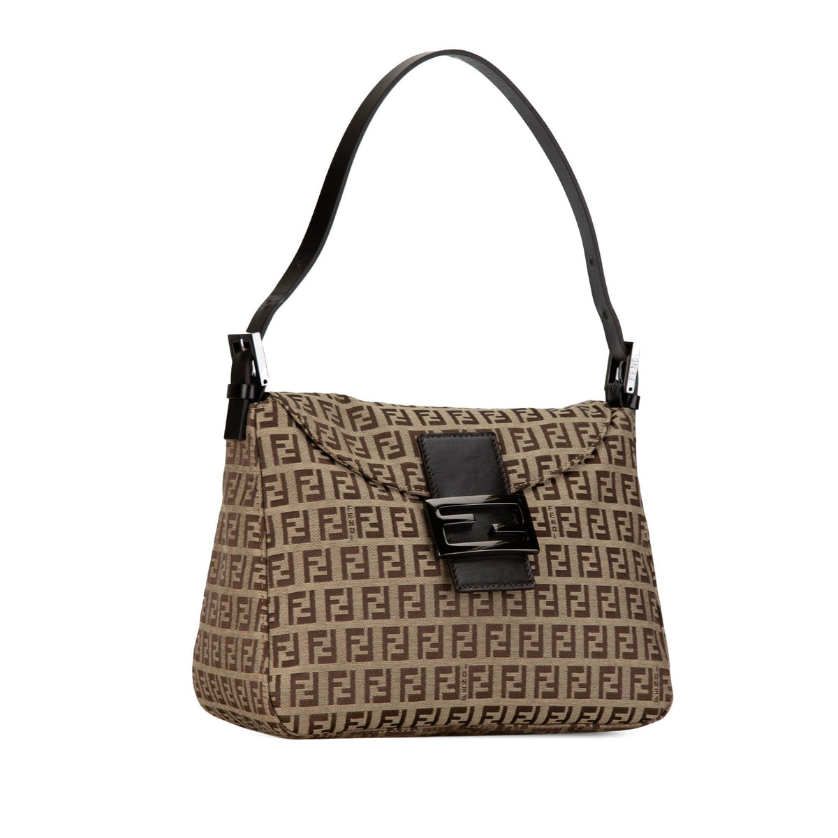 Fendi Zucchino Canvas Double Flap Mamma (SHG-c6gWq6) Rovelle Bags