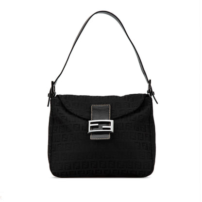 Fendi Zucchino Canvas Double Flap Mamma (SHG-gMXeou) Rovelle Bags