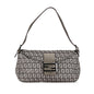 Fendi Zucchino Canvas Double Flap Shoulder Bag (SHG-C7qWAj) Rovelle Bags