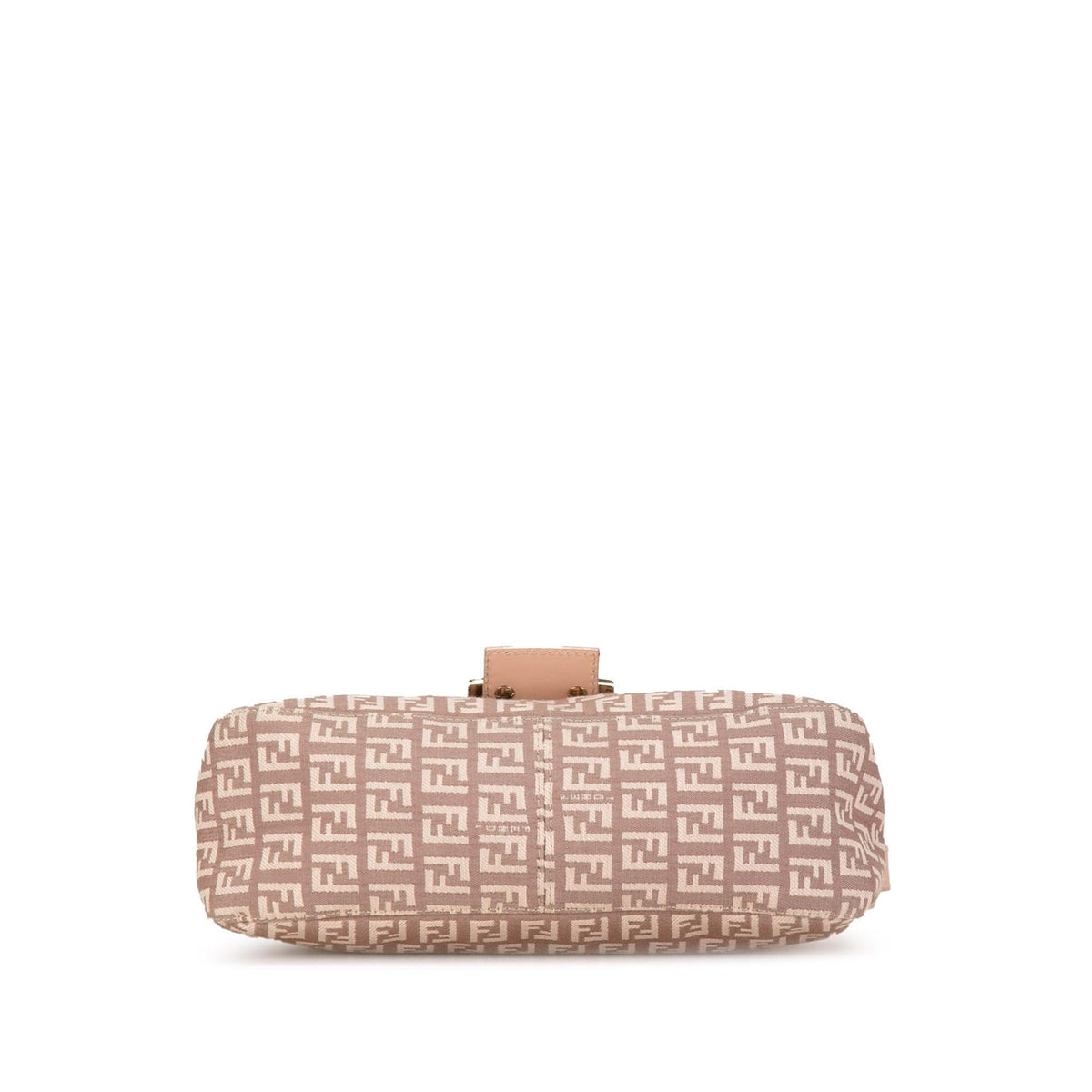 Fendi Zucchino Canvas Double Flap Shoulder Bag (SHG-8kx2Pu) Rovelle Bags