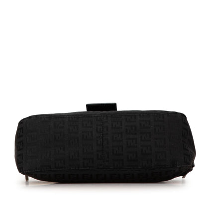 Fendi Zucchino Canvas Double Flap Shoulder Bag (SHG-CGy5Y0) Rovelle Bags