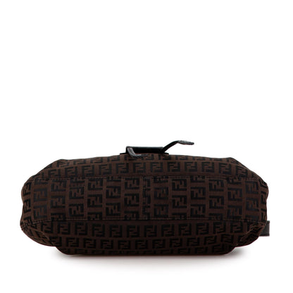 Fendi Zucchino Canvas Flap Shoulder Bag (SHG-lKn300) Rovelle Bags