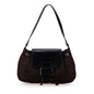 Fendi Zucchino Canvas Flap Shoulder Bag (SHG-lKn300) Rovelle Bags