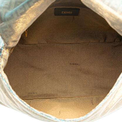 Fendi Zucchino Canvas Metallic Mamma Forever Rovelle Bags