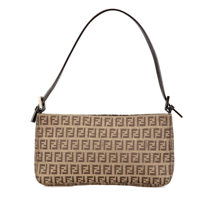 Fendi Zucchino Canvas Pochette Rovelle Bags