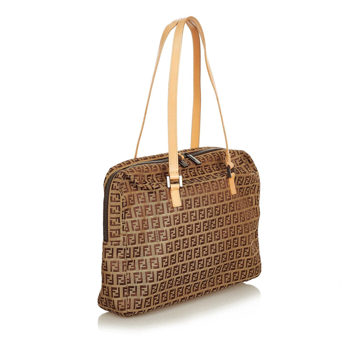 Fendi Zucchino Canvas Shoulder Bag (SHG-25645) Rovelle Bags