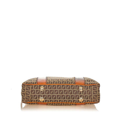 Fendi Zucchino Canvas Shoulder Bag (SHG-26037) Rovelle Bags