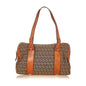 Fendi Zucchino Canvas Shoulder Bag (SHG-26037) Rovelle Bags