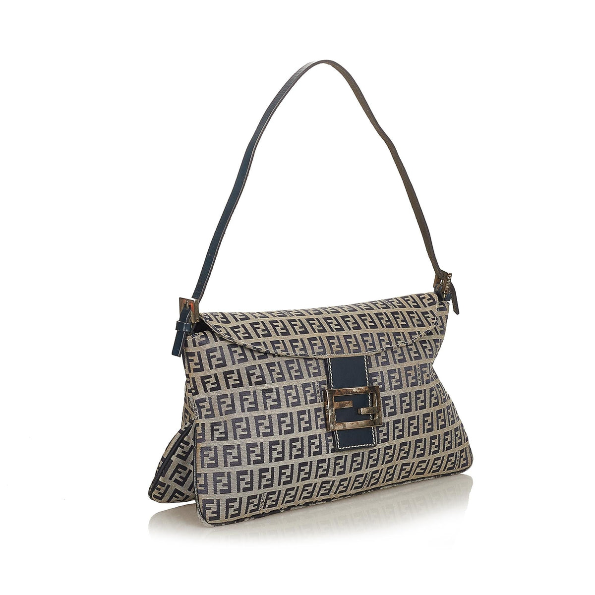 Fendi Zucchino Canvas Shoulder Bag (SHG-26235) Rovelle Bags