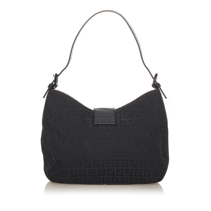 Fendi Zucchino Canvas Shoulder Bag (SHG-27368) Rovelle Bags