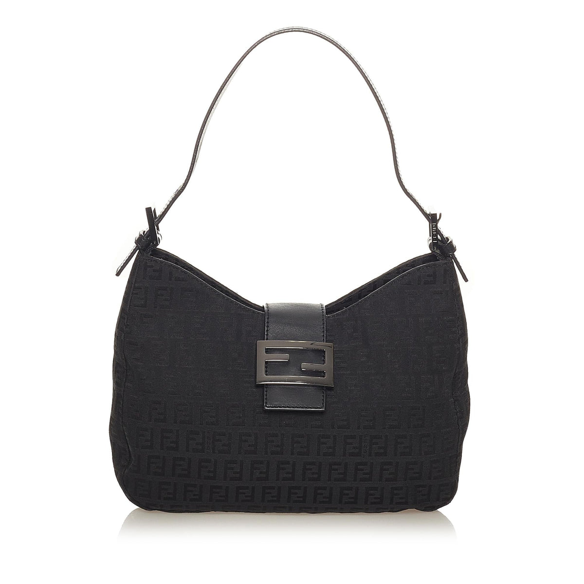 Fendi Zucchino Canvas Shoulder Bag (SHG-27368) Rovelle Bags