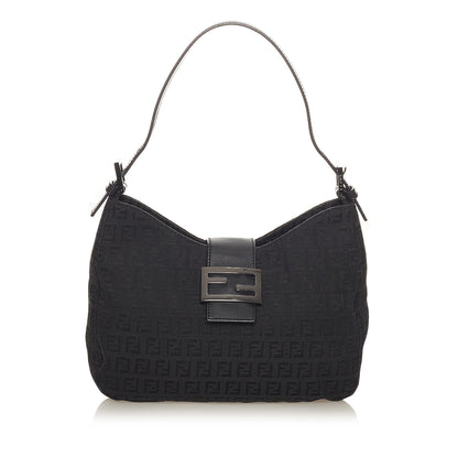 Fendi Zucchino Canvas Shoulder Bag (SHG-27368) Rovelle Bags