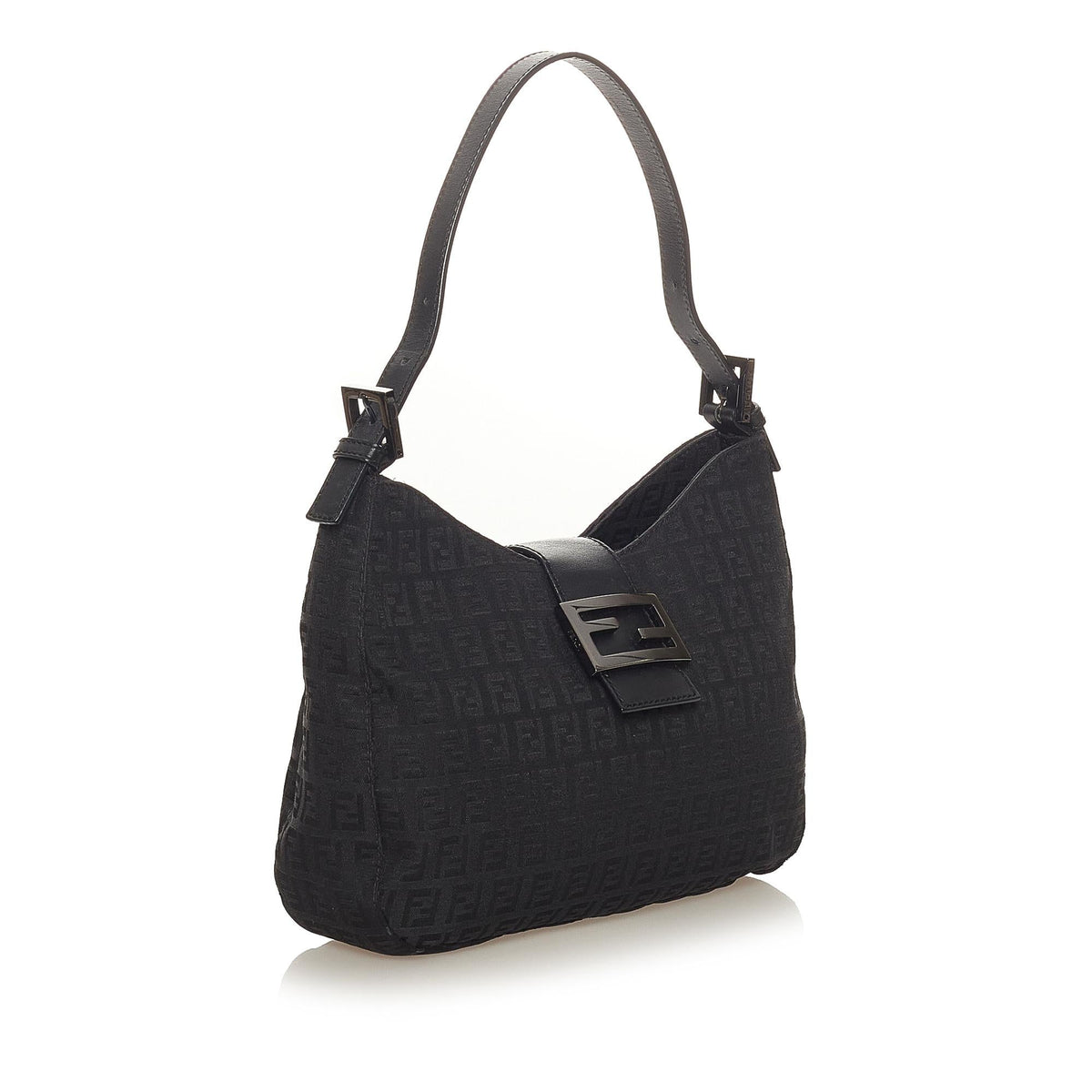 Fendi Zucchino Canvas Shoulder Bag (SHG-27368) Rovelle Bags