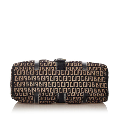 Fendi Zucchino Canvas Shoulder Bag (SHG-27820) Rovelle Bags