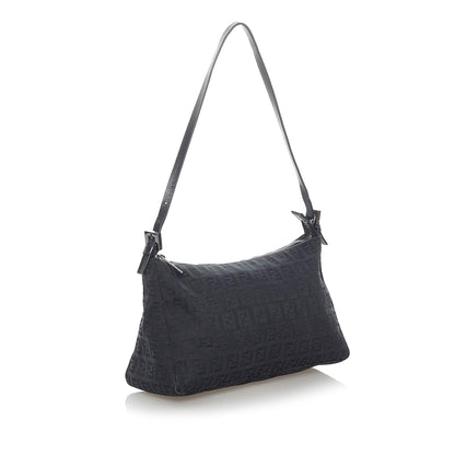 Fendi Zucchino Canvas Shoulder Bag (SHG-31421) Rovelle Bags