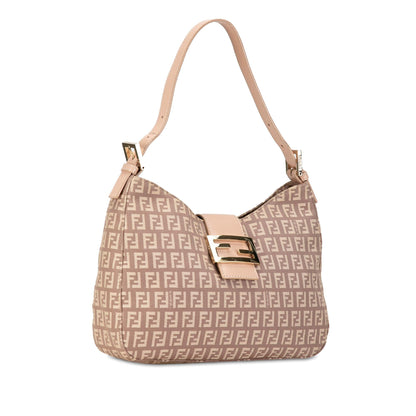 Fendi Zucchino Canvas Shoulder Bag (SHG-gZFHj2) Rovelle Bags