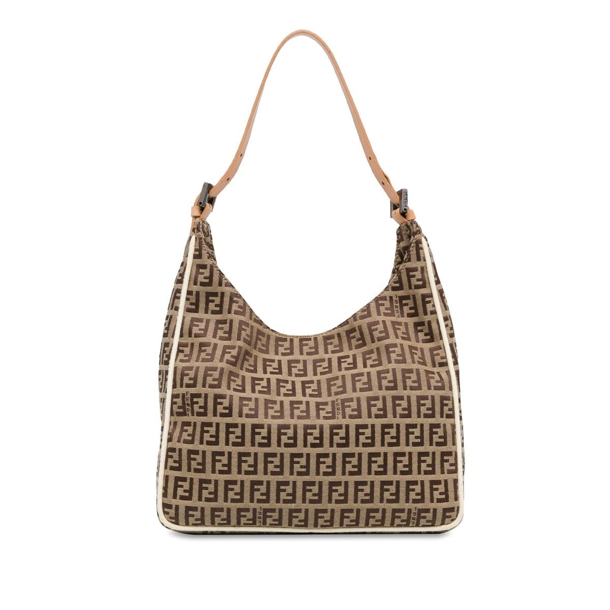 Fendi Zucchino Canvas Shoulder Bag (SHG-P19PFt) Rovelle Bags