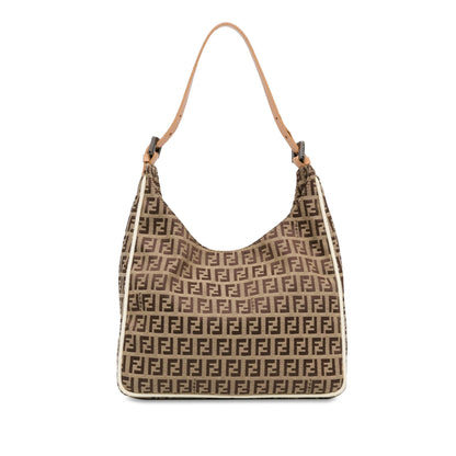 Fendi Zucchino Canvas Shoulder Bag (SHG-P19PFt) Rovelle Bags