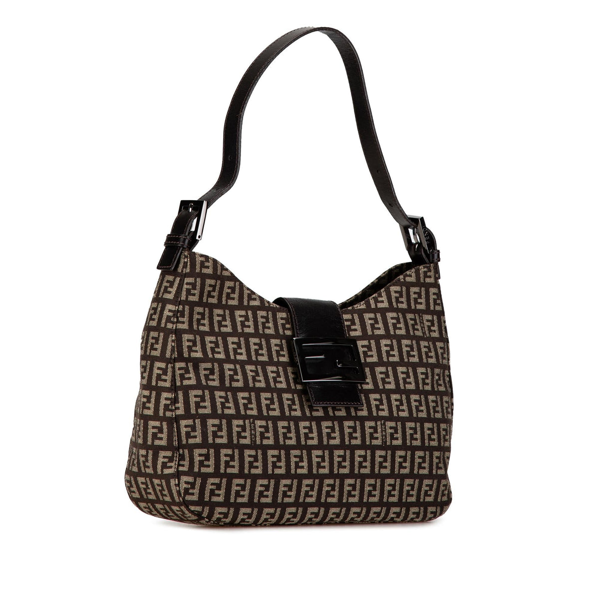 Fendi Zucchino Canvas Shoulder Bag (SHG-wxfU66) Rovelle Bags