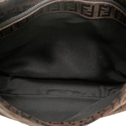 Fendi Zucca Canvas Double Flap Shoulder Bag Shg-Yawuve Rovelle Bags