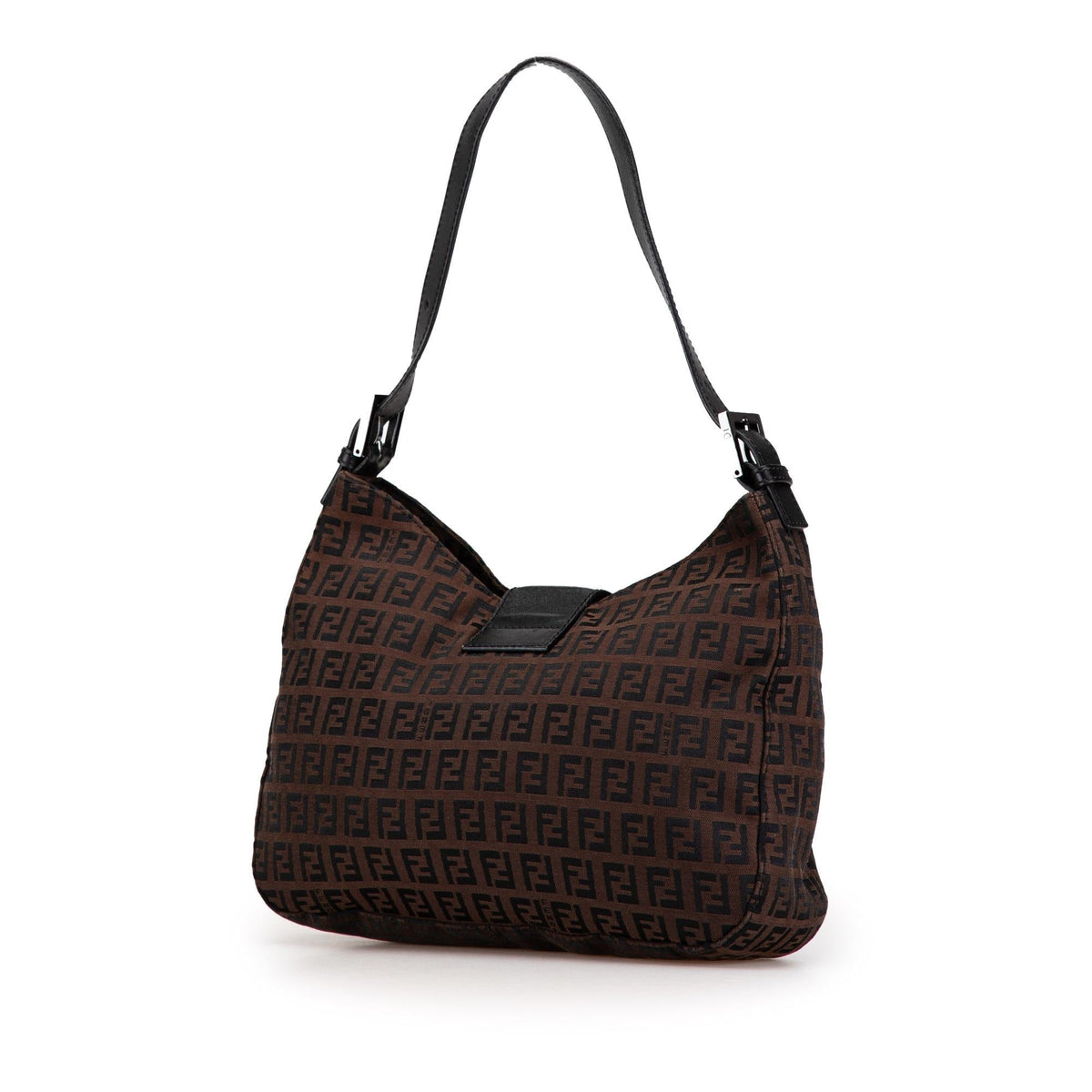 Fendi Zucca Canvas Double Flap Shoulder Bag Shg-Yawuve Rovelle Bags