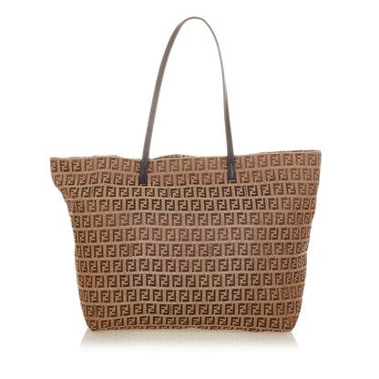 Fendi Zucchino Canvas Tote Bag (SHG-26505) Rovelle Bags