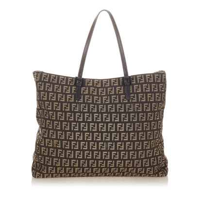 Fendi Zucchino Canvas Tote Bag (SHG-27213) Rovelle Bags