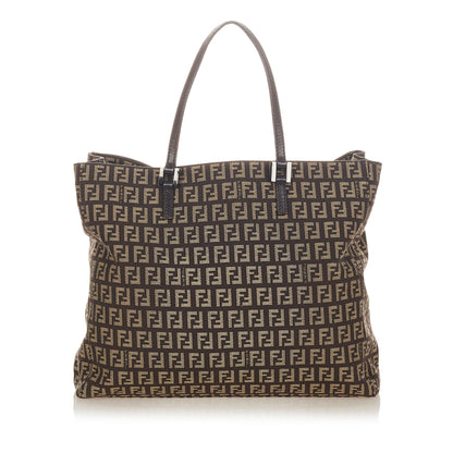 Fendi Zucchino Canvas Tote Bag (SHG-27213) Rovelle Bags