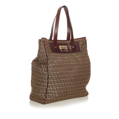Fendi Zucchino Canvas Tote Bag (SHG-27992) Rovelle Bags