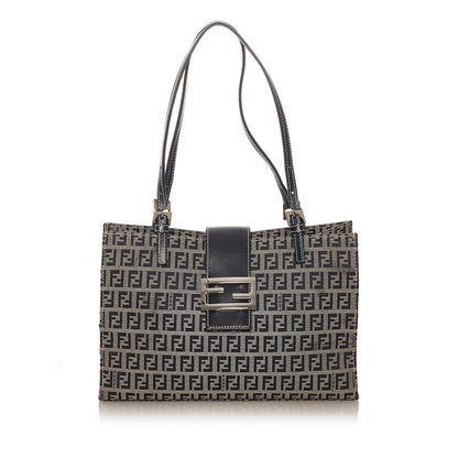 Fendi Zucchino Canvas Tote Bag (SHG-28122) Rovelle Bags
