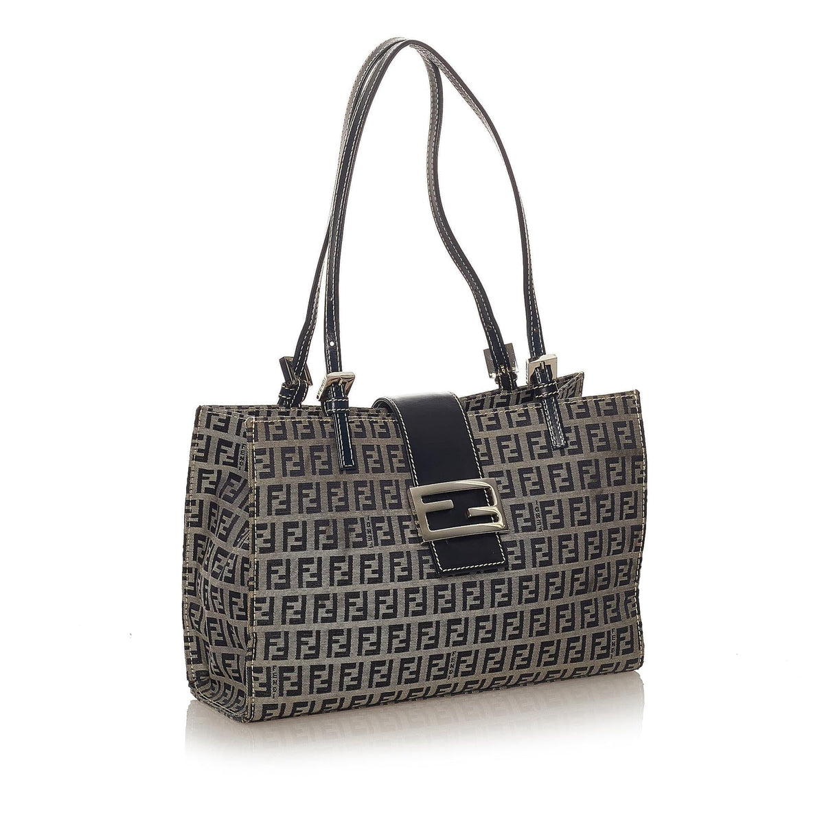 Fendi Zucchino Canvas Tote Bag (SHG-28122) Rovelle Bags