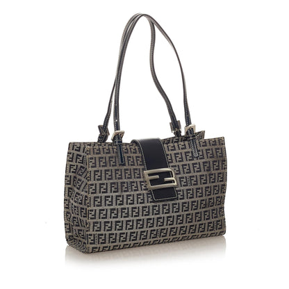 Fendi Zucchino Canvas Tote Bag (SHG-28122) Rovelle Bags