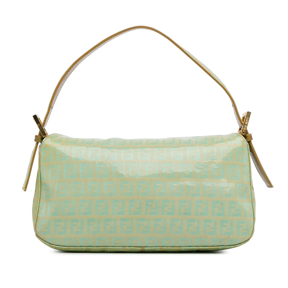 Fendi Zucchino Crystal Double Flap Shoulder Bag (SHG-mrDrwo) Rovelle Bags