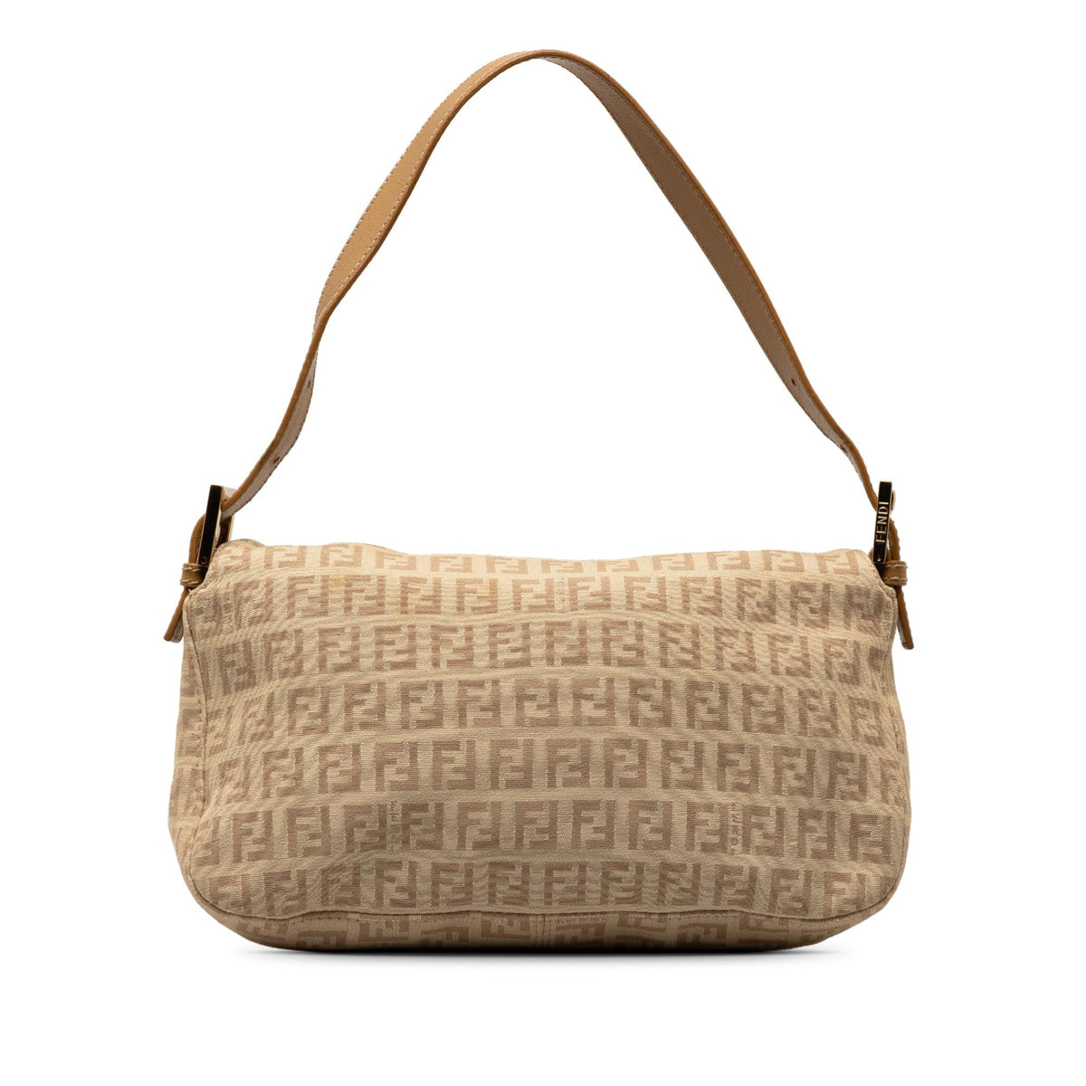 Fendi Zucchino Double Flap Baguette (SHG-v7ZGVv) Rovelle Bags