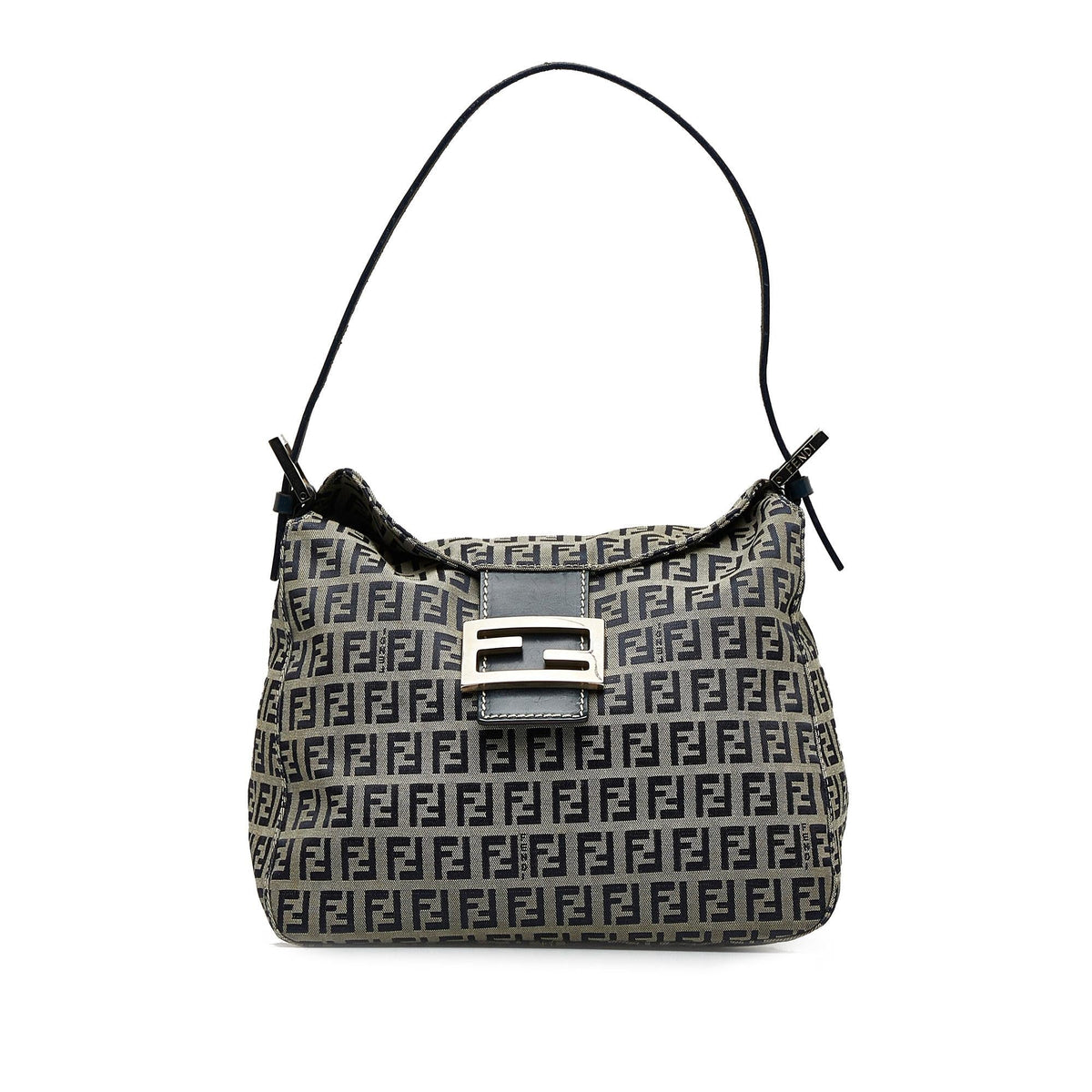 Fendi Zucchino Double Flap Shoulder Bag Rovelle Bags