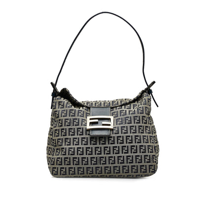 Fendi Zucchino Double Flap Shoulder Bag Rovelle Bags