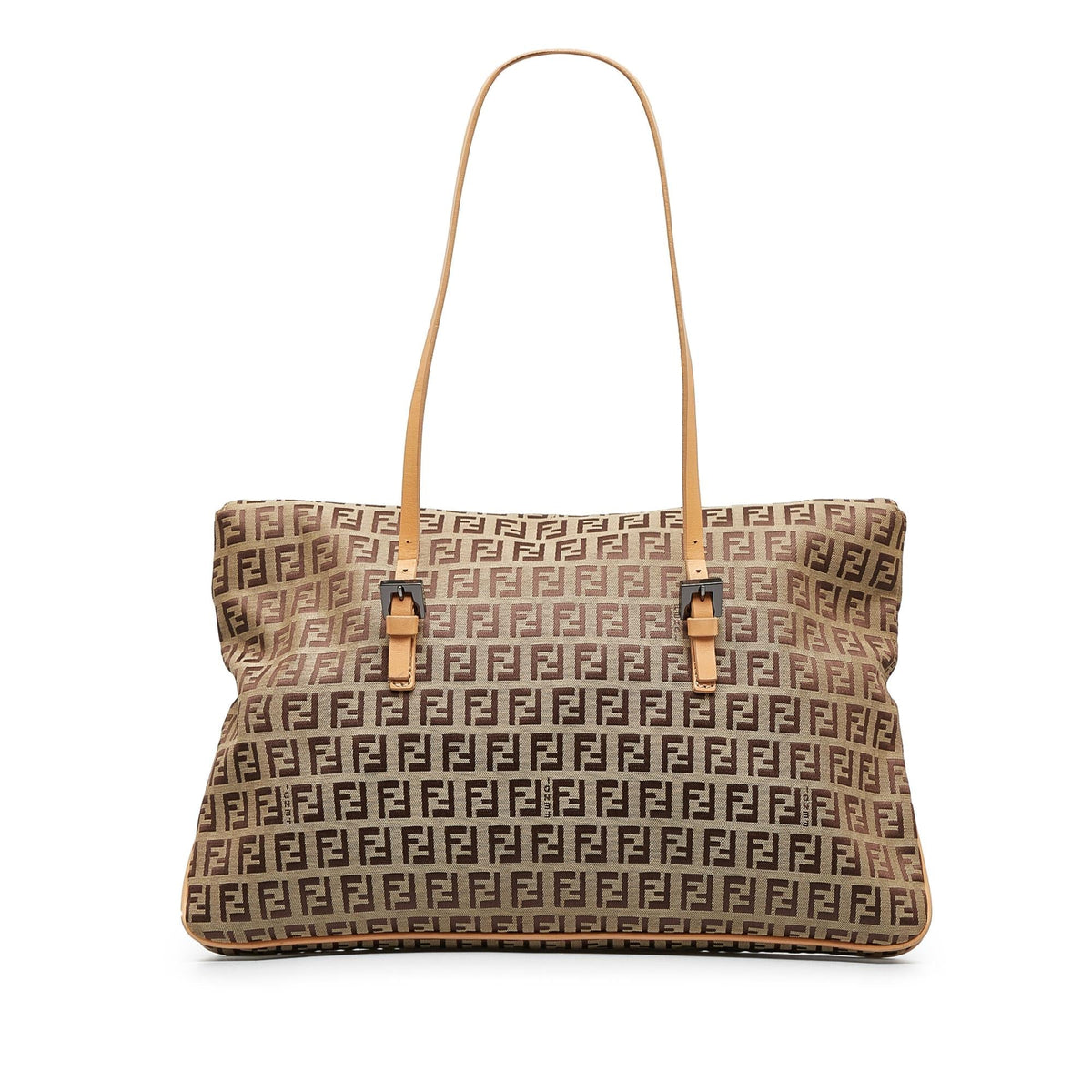 Fendi Zucchino Double Flap Tote (SHG-wgkC7B) Rovelle Bags