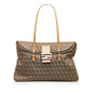 Fendi Zucchino Double Flap Tote (SHG-wgkC7B) Rovelle Bags