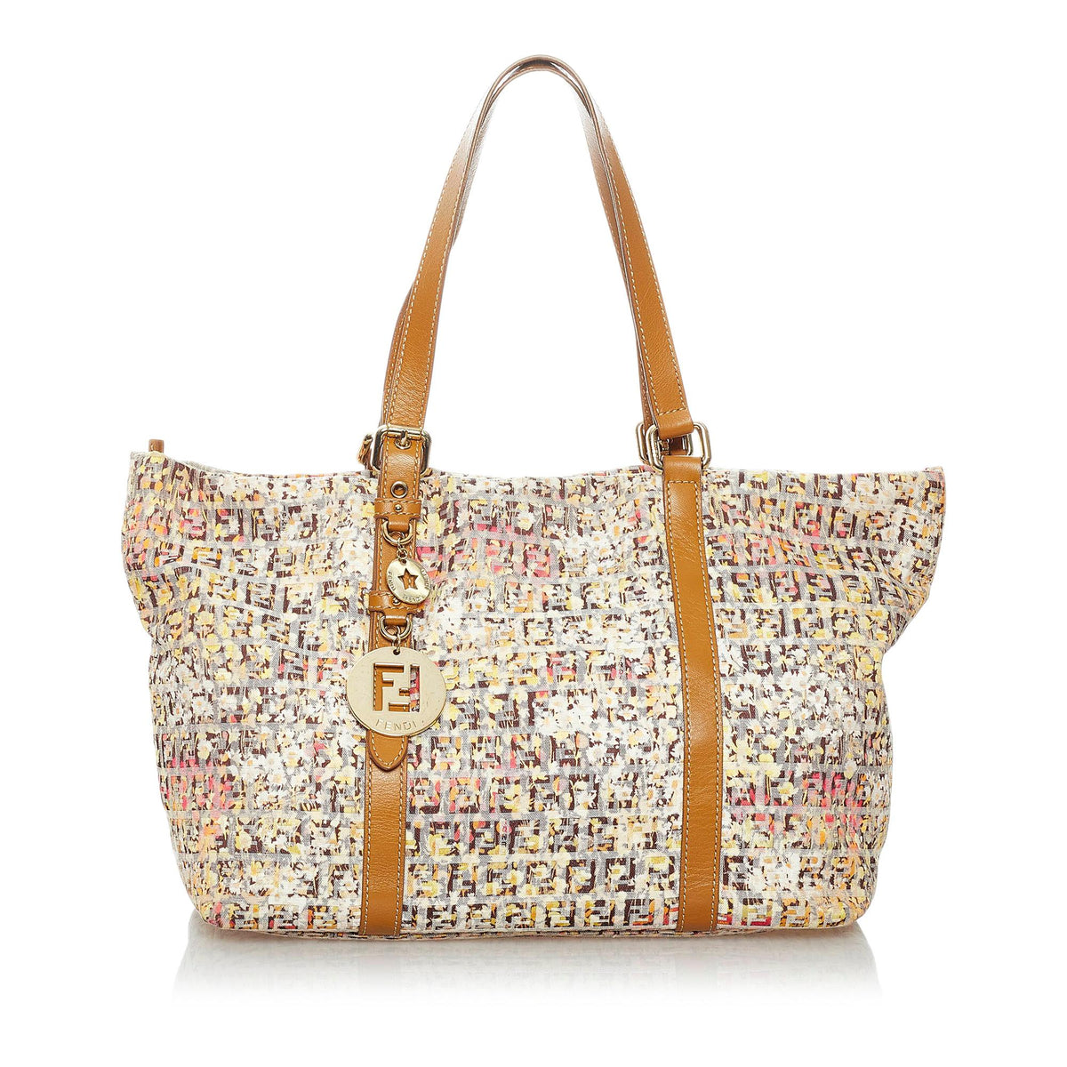 Fendi Zucchino Floral Tote Bag (SHG-30147) Rovelle Bags