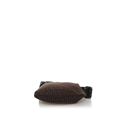 Fendi Zucchino Oyster Canvas Shoulder Bag (SHG-30243) Rovelle Bags