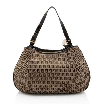 Fendi Zucchino Medium Hobo (SHF-Opb5id) Rovelle Bags