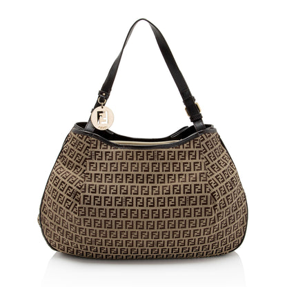 Fendi Zucchino Medium Hobo (SHF-Opb5id) Rovelle Bags