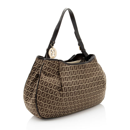 Fendi Zucchino Medium Hobo (SHF-Opb5id) Rovelle Bags