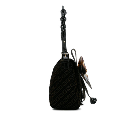 Fendi Zucchino Velvet Mamma Chain Shoulder Bag (SHG-c9W5EP) Rovelle Bags