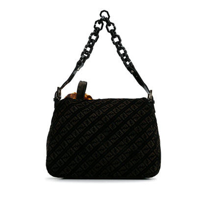 Fendi Zucchino Velvet Mamma Chain Shoulder Bag (SHG-c9W5EP) Rovelle Bags