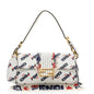 Fendi x Fila Calfskin Mania Beaded Fringe Baguette Shoulder Bag Rovelle Bags