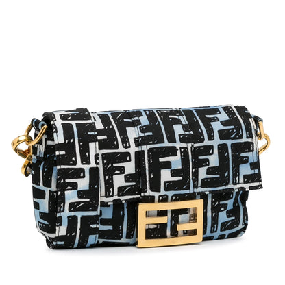 Fendi x Joshua Vides Mini Zucca Nylon Convertible Baguette Belt Bag (SHG-oO8sSN) Rovelle Bags